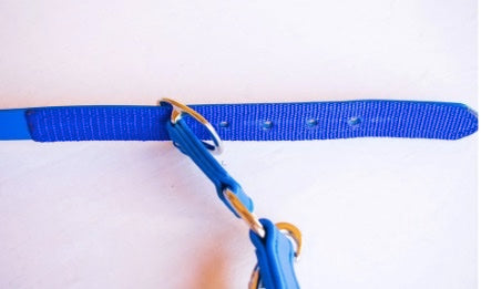 HALSTER STALLBAND IN BIOTHANE VERSTERKT MET NYLON