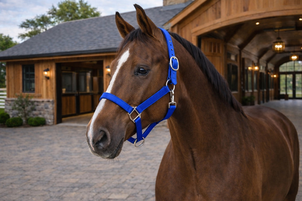 HALSTER STALLBAND IN BIOTHANE VERSTERKT MET NYLON