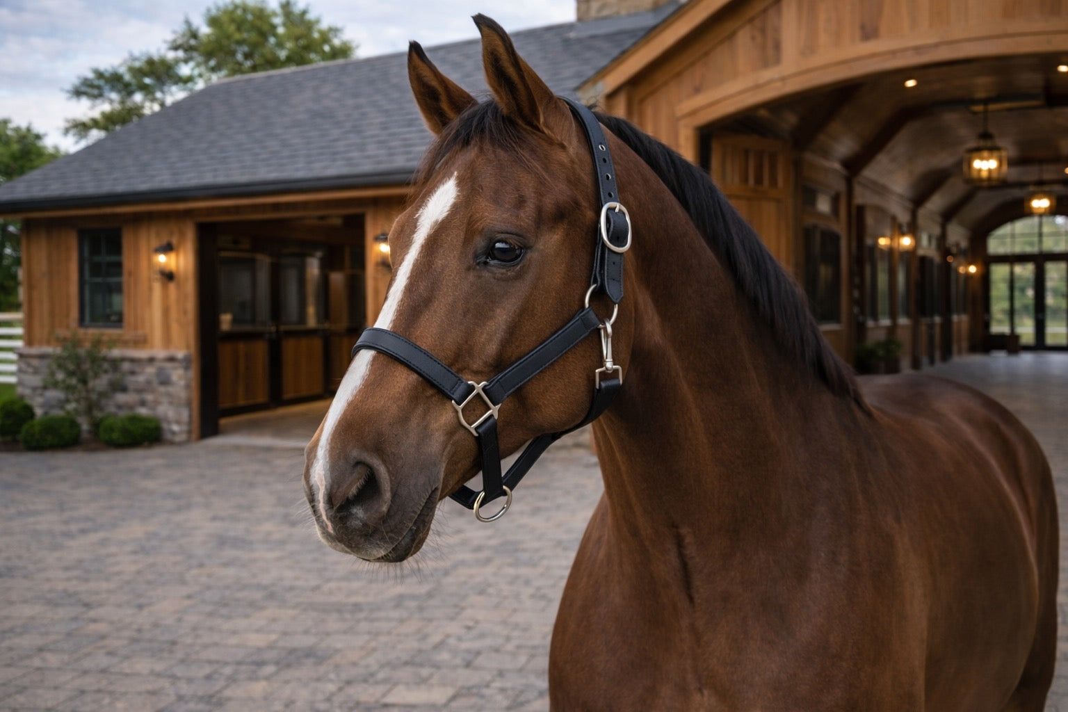 HALSTER STALLBAND IN BIOTHANE VERSTERKT MET NYLON